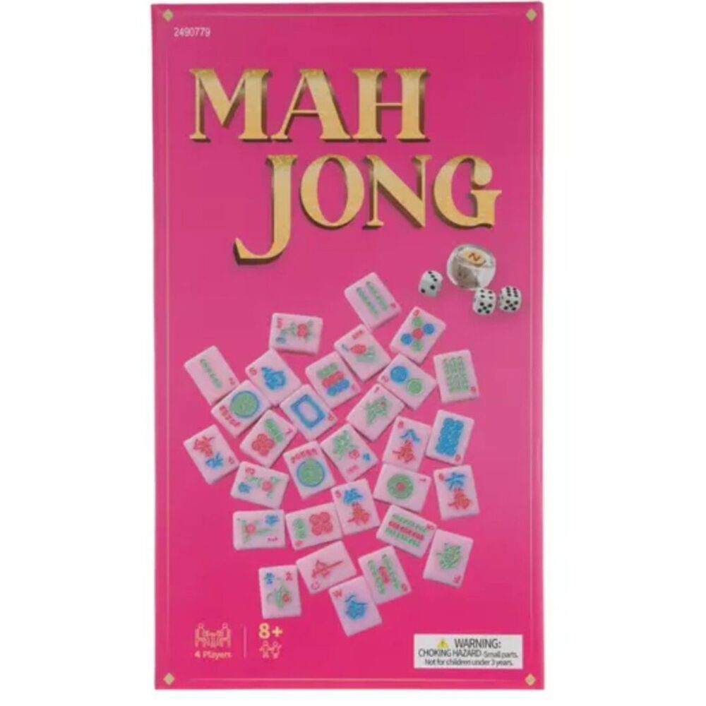 RARE NIB PINK AMERICAN MAHJONG TILES SET